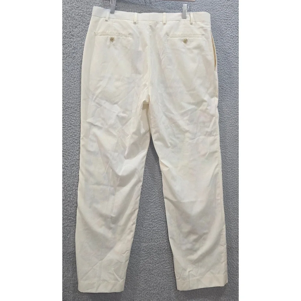 Ralph Lauren Vintage Custom Graffiti Art Spray Paint Pants 38x32 Cream - Picture 3 of 10